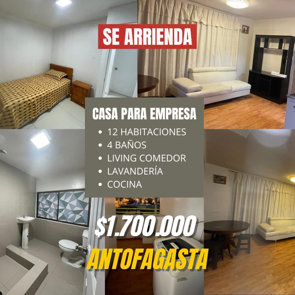 Casa para empresa, cercana al centro y al mall de Antofagasta.
